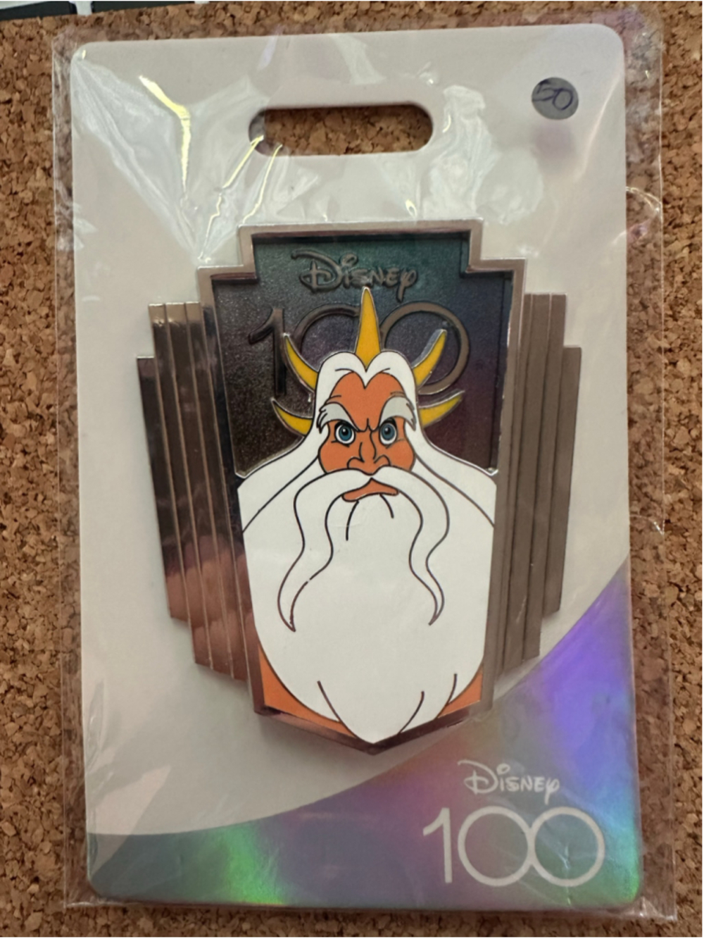 WDI 100 Years King Triton Little Mermaid Disney Pin LE300 Destination D23 MOG